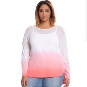 Lane Bryant ombré knit sweater